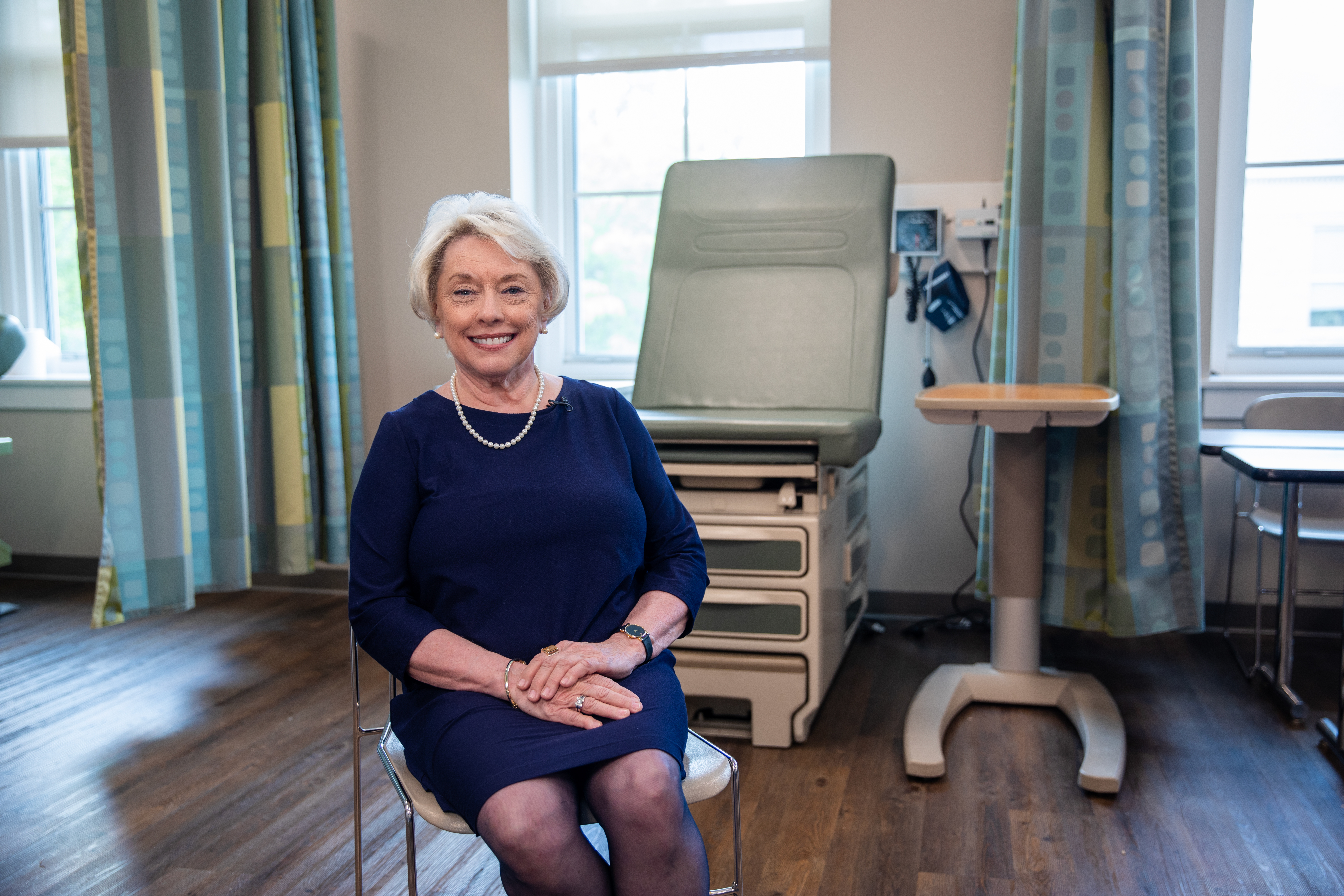 Former SEMO nursing professor, Dr. Linda Heitman in SEMO's nursing simulation lab.