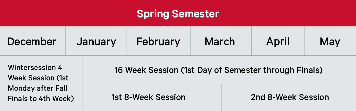 spring-semester sessions - information about table below 